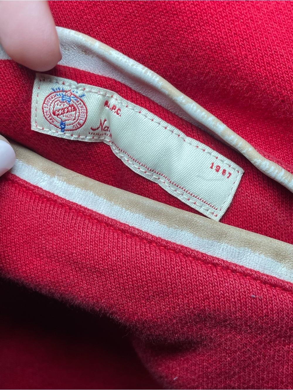 Vintage Polo Ralph Lauren Varsity Jacket Indian Head Chief Champs Red Size M - Picture 5 of 16
